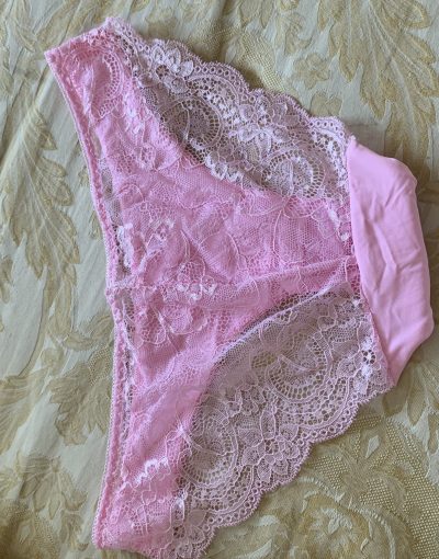 Pale pink lacy panties