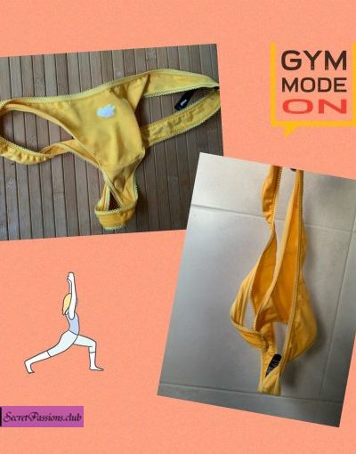 Worn Sweaty Workout Thong