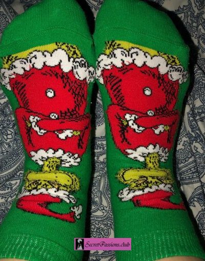 Sweaty Grinch Socks