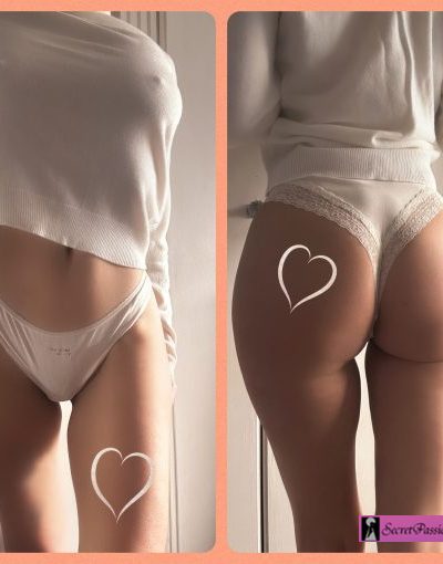 Well Worn Cheeky Panties - Cream