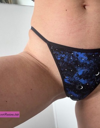 Wet Dark Blue G-String