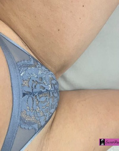 Wet Mesh Blue G-String