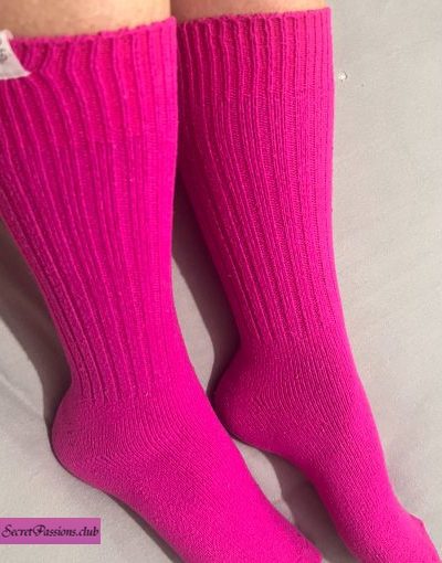 Stinky Worn Pink Socks
