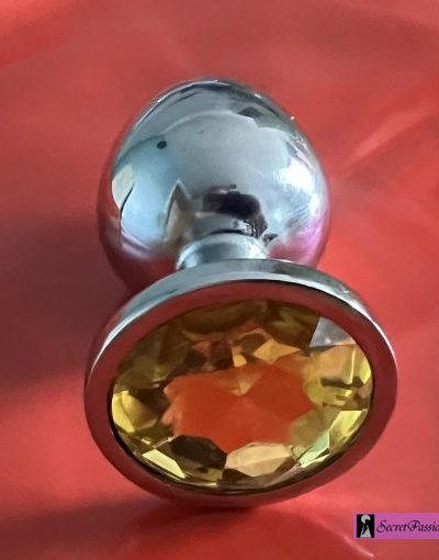 Loved Orange Crystal Anal Plug