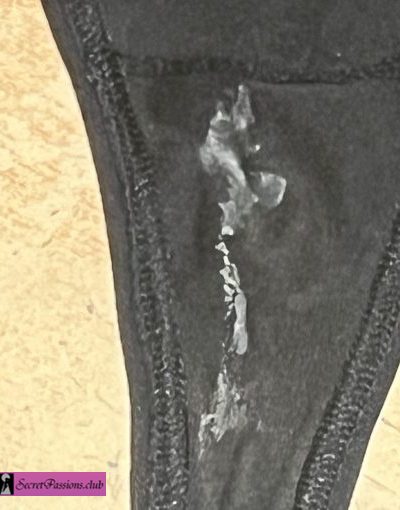 Creamy Black G-String Pants
