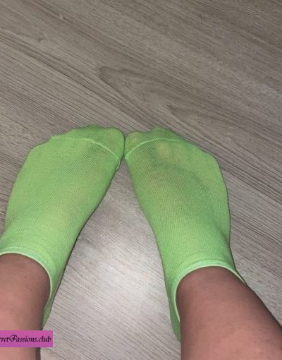 Used Sweaty Running Socks