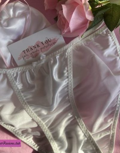 Snow White Satin Panties + FREE GIFT!