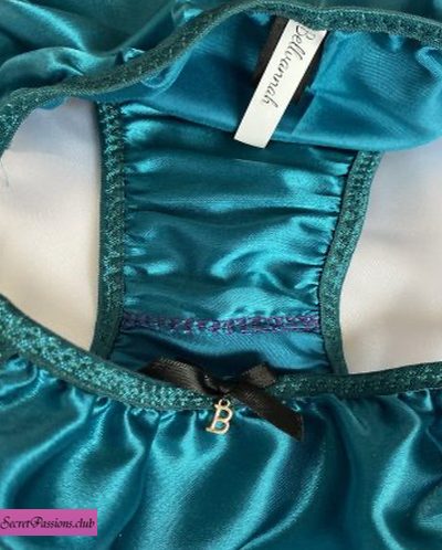 Gorgeous Teal Satin Panties + FREE GIFT!