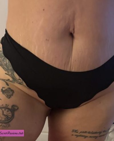 Unwashed Black Silk Thong💦